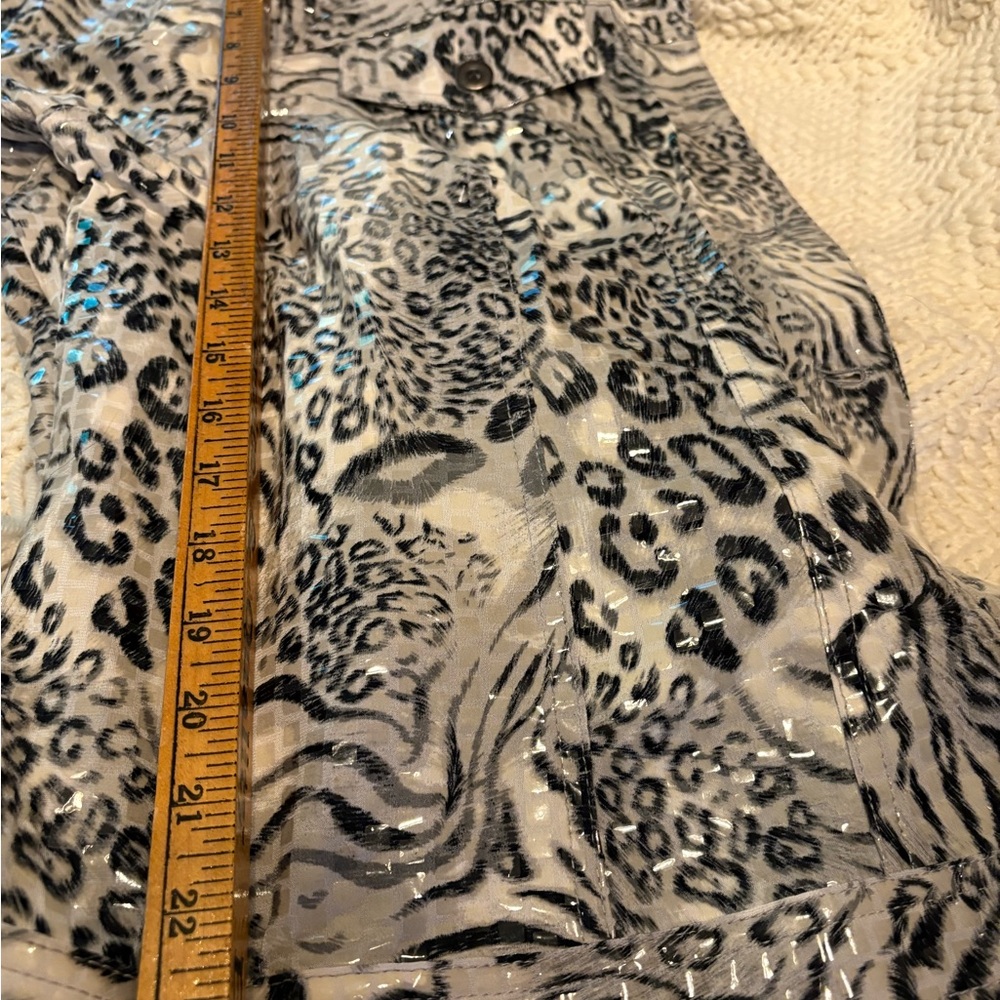 Ruby Road Sequin Leopard Print Shacket - image 6